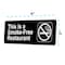 Alpine Industries This is a Smoke-Free Restaurant Sign, 3x9, PK15 ALPSGN-23-15pk - alternate 4